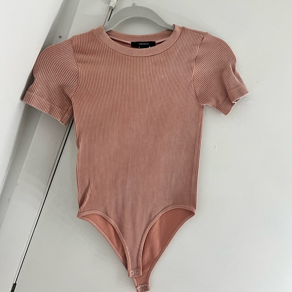 Cotton blend tee bodysuit